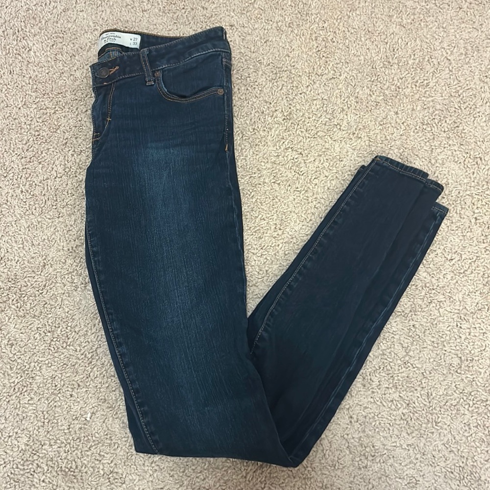 Abercrombie & Fitch - Super Skinny Dark Wash Jeans